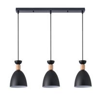 CristalRecord Cloe Linear, E27, 3 x 60 W, juodas