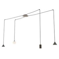 Emibig Fuji 4 Black 1349/4, 4 x 8 W, balta sp./juoda sp.