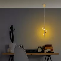 Opviq Chandelier Lukma 13519, LED, ø 16 cm, auksinis