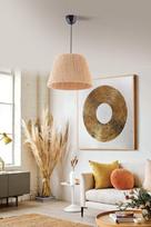 Opviq Chandelier Esparfa Jute, E27, ruda