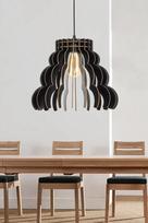 Opviq Chandelier Cloudy, E27, juodas