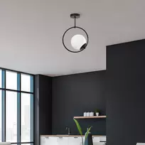 Opviq Chandelier GMN-000013, E27, juodas/baltas