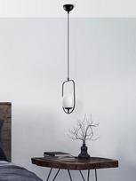 Opviq Chandelier Skew 13444, E14, 1 x 40 W, juodas