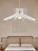 Opviq Chandelier Boomerang, E27, baltas