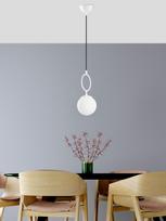 Opviq Chandelier Ring 13434, baltas