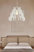 Opviq Chandelier Cloudy, E27, baltas