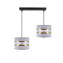Candellux Pandy, E27, 2 x 40 W, juodas/auksinis/pilkas