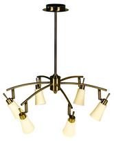 Candellux Lighting Croton, G9, 6 x 40 W, geltona/patinos apdaila
