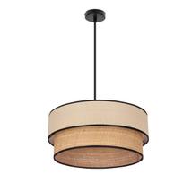Candellux Lighting Lorenzo, E27, 1 x 60 W, juoda sp./kreminė sp.