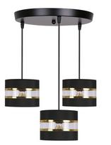 Candellux Pandy, E27, 3 x 40 W, aukso/juoda
