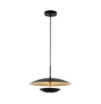 led sviestuvas liustra - Viokef Monica, LED, 3000 °K, 1 x 16 W, aukso/juoda - 1 nuotrauka