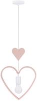 Candellux Lighting Heart H, E27, 1 x 20 W, rožinis/baltas
