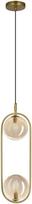 Candellux Lighting Cordel, G9, 2 x 28 W, žalvaris/dūminis smėlio spalva