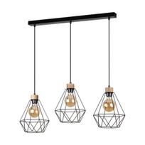 Britop Diamond, E27, 3 x 60 W, ruda sp./juoda sp.