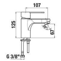 praustuvai - JIKA Lyra Smart H3111Z10041101, chromas - 2 nuotrauka
