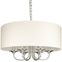 CosmoLight Abu Dhabi P06512CH-WH, E14, 6 x 40 W, baltas