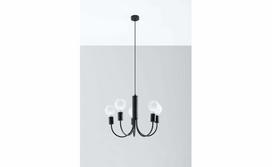 Sollux PICCOLO 5, E27, 5 x 60 W, juodas