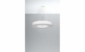 Sollux Saturno Slim 70 SL.0753, E27, 6 x 60 W, baltas