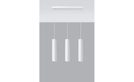 Sollux Lagos 3 SL.0325, GU10, 3 x 40 W, baltas