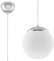 Sollux Ugo 20 SL.0263, E27, 1 x 60 W, balta/chromas