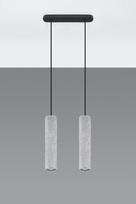Sollux SL.0654 LUVO 2, GU10, 2 x 40 W, betonas/juodas