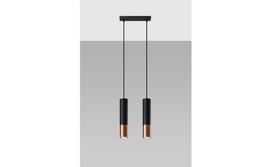 Sollux SL.0947 Loopez 2, GU10, 2 x 40 W, juodas/varis