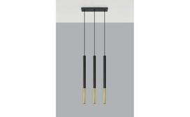 Sollux Lighting Mozaica 3L, G9, 3 x 12 W, juoda/auksinis