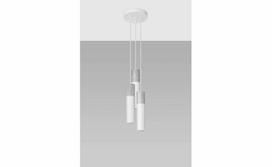 Sollux BORGIO 3P, GU10, 3 x 40 W, baltas