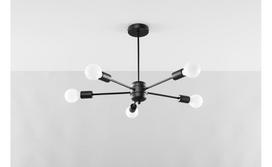 Sollux Lango 5 SL.1022, E27, 5 x 60 W, juodas