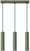 led sviestuvas 10w - Sollux Lagos 3L, GU10, 3 x 10 W, alyvuogių žalia - 1 nuotrauka