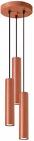 led sviestuvas 10w - Sollux Lagos, GU10, 3 x 10 W, raudona ochra - 1 nuotrauka