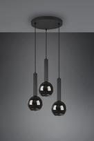 pakabinami sviestuvai senukai - Trio Clayton 310390332, E27, 3 x 28 W, juodas - 4 nuotrauka