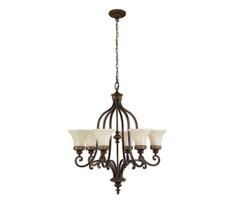 Elstead Lighting Drawing Room 6, E27, 6 x 60 W, balta sp.