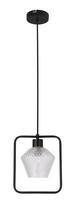 Candellux Lighting Niko, E27, 1 x 40 W, balta sp./juoda sp.