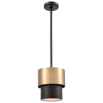 CosmoLight Coburg P01777BR, E14, 1 x 40 W, žalvario sp./juoda sp.