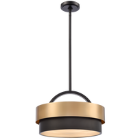 CosmoLight Coburg P04760BR, E14, 4 x 40 W, žalvario sp./juoda sp.