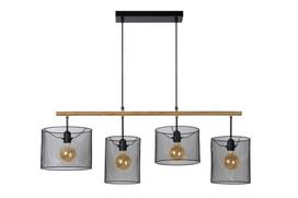 Lucide Baskett 45459/04/30, E27, 4 x 60 W, juodas
