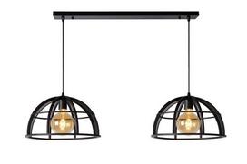 Lucide Dikra 76464/02/30, E27, 2 x 60 W, juodas