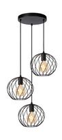Lucide Danza 21428/13/30, E27, 3 x 40 W, juodas