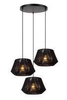 Lucide Jessica 10421/13/30, E27, 3 x 60 W, juodas
