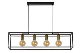 Lucide Ruben 00424/04/30, E27, 4 x 40 W, aukso/juoda
