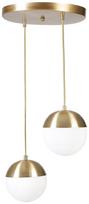 Opviq Chandelier Kure 8710-2, E27, aukso/baltas