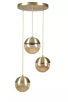 Opviq Chandelier Kure 8709-3, E27, aukso spalvos