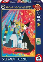 Schmidt Spiele Rosina Wachtmeister Happy Cat Family 58659, 69.3 x 49.3 cm, 1000 det.