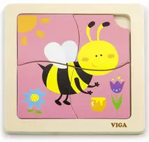 Viga 50138 medinė dėlionė Bitė, 4 det.