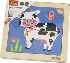 Viga 51313 medinė dėlionė Karvė, 4 det.