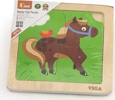 Viga Mano pirmoji medinė dėlionė Arkliukas, 4 det.