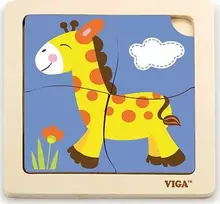 Viga 51319 medinė dėlionė Žirafa, 4 det.