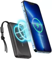 10000mah power bank - Veger MagOn VP1151/W1151, 10000mAh, 20W, belaidis įkrovimas, baltas (white) - 1 nuotrauka