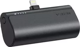 5000 mah power bank - Veger PlugOn W0556P 5000mAh, 20W, juodas (black) - 1 nuotrauka
